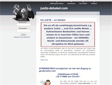 Tablet Screenshot of justiz-debakel.com